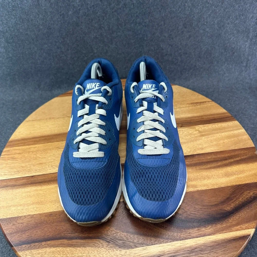 Nike Air Max 90 Ultra Essential Mens 9 Coastal Blue Running Sneakers 819474-402